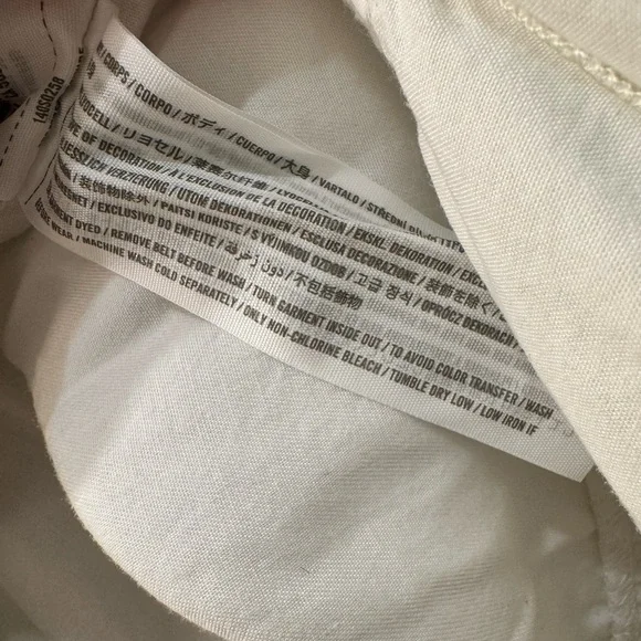 Abercrombie & Fitch Women’s White Draped Button-Down Shirt - Small - Picture 4 of 5